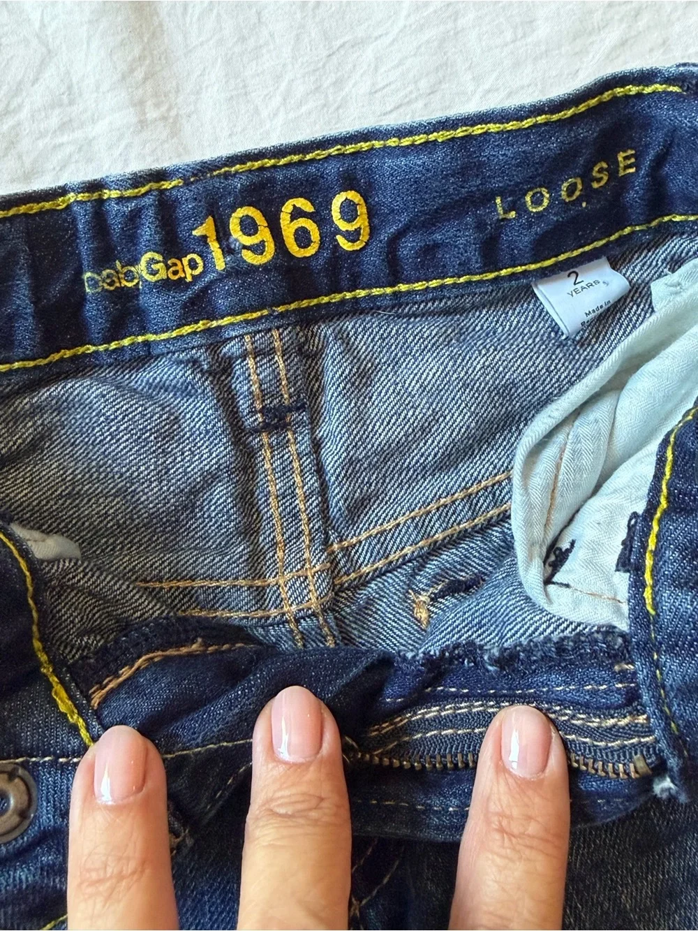 Baby Gap 1969 Loose Fit Jeans Toddler 2Y Dark Wash